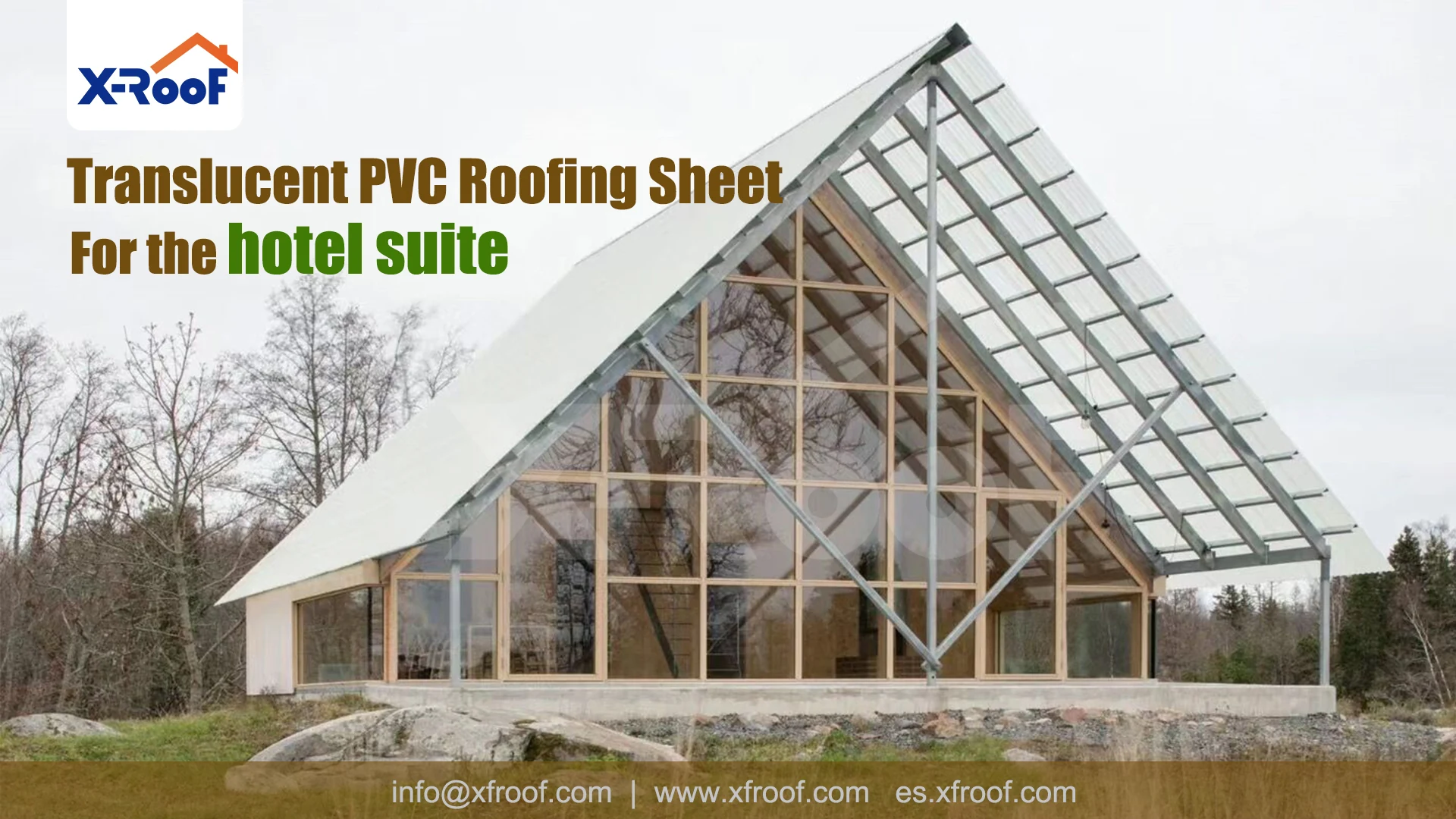 Lámina translúcida de PVC de estilo español de la marca XROOF para patio